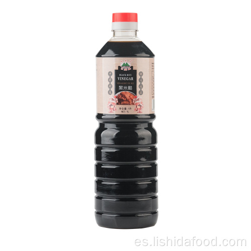 Botella de plástico de 1000 ml de vinagre de arroz negro